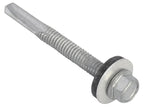 TechFast Hex Head Roofing Screw Self-Drill Heavy Section 5.5 x 51mm Pack 100    