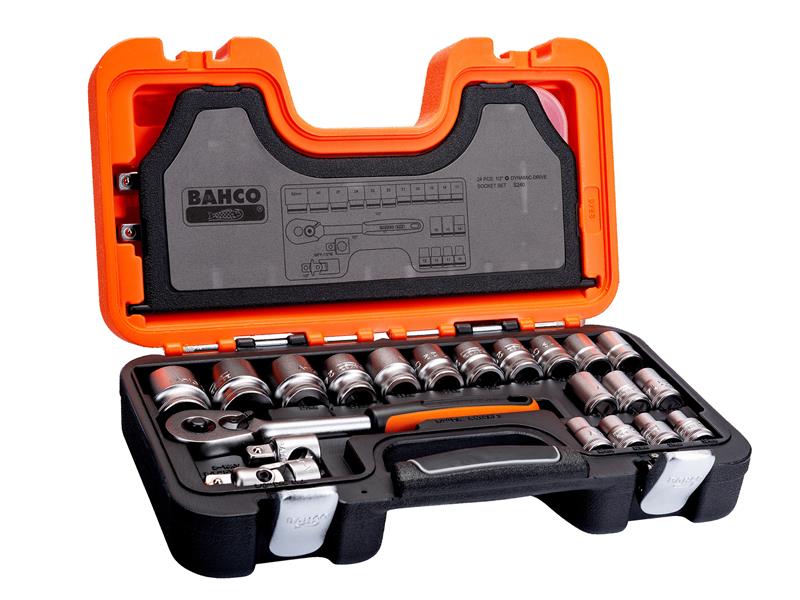 S240 1/2in Drive Socket Set, 24 Piece                                           