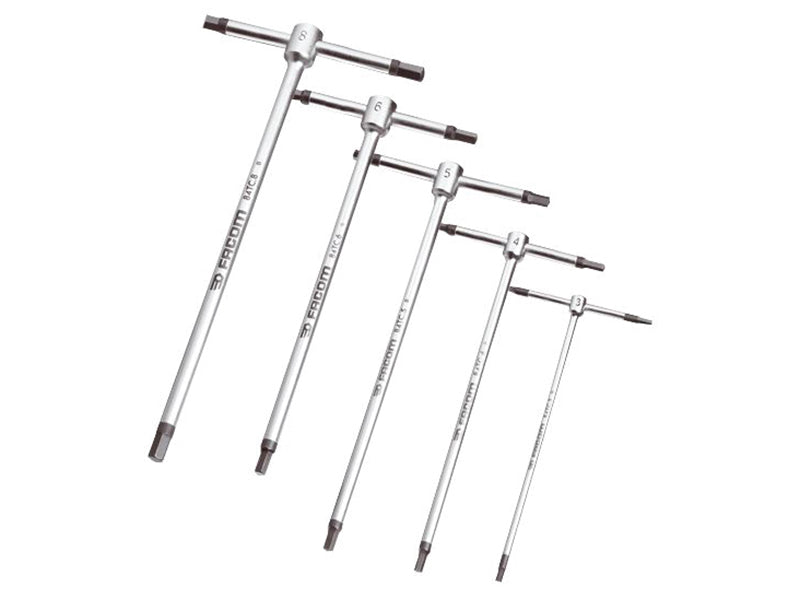 T-Handle Metric Hexagon Key Set, 5 Piece                                        