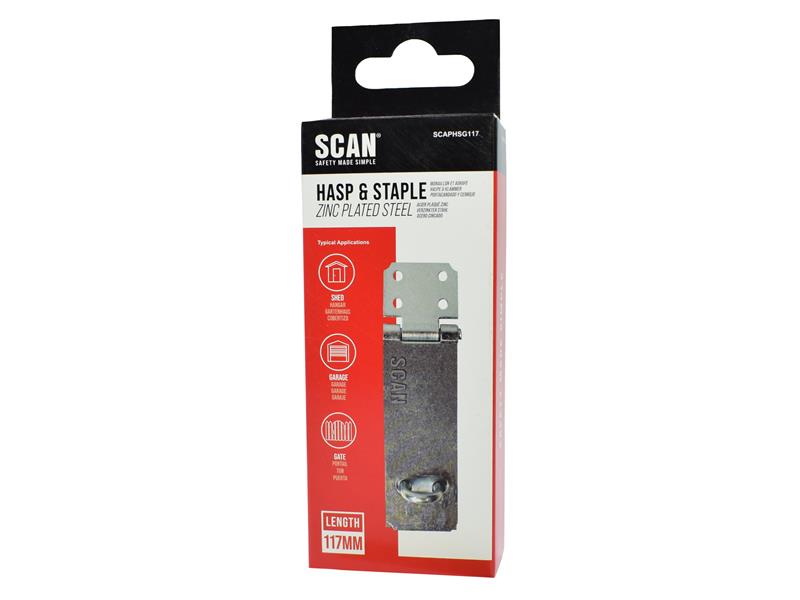 Hasp and Staple 89mm