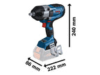 GDS 18V-1000 C Pro BITURBO Impact Wrench 18V Bare Unit                          