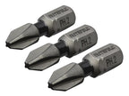 Phillips Impact Screwdriver Bits PH3 x 50mm (Pack 3)