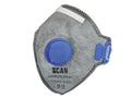 Fold Flat Disposable Odour Mask Valved FFP2 Protection (Pack 3)