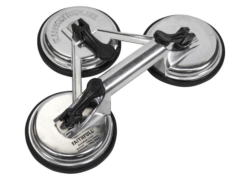 Triple Pad Aluminium Pro Suction Lifter                                         