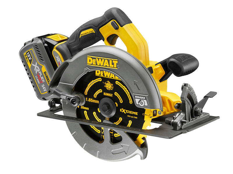 DCS575T2 FlexVolt XR Circular Saw 190mm 54V 2 x 2.0Ah Li-ion                    