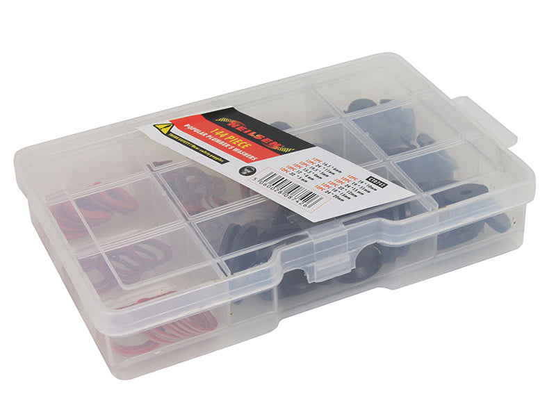 Popular Plumbers Washer Kit 144 Piece                                           
