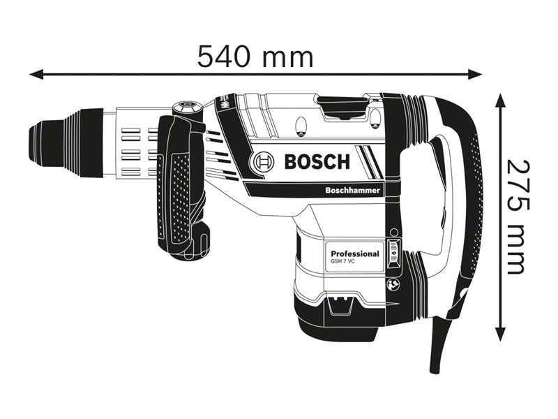 GSH 7 VC SDS-Max Professional Demolition Hammer 1500W 110V                      