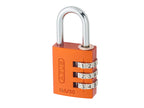 145/40 40mm Aluminium Combination Padlock Yellow 49535