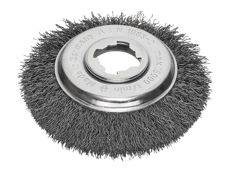 X-Lock Stainless Steel Knot Bevel Brush 115mm Non Spark