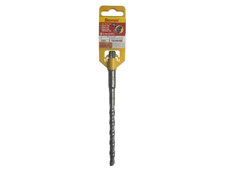 SDS Plus 2 Point Drill Bit Set, 9 Piece