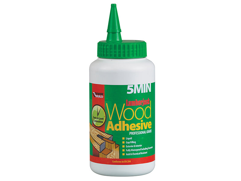 Lumberjack 5min Polyurethane Wood Adhesive Liquid 750g                          