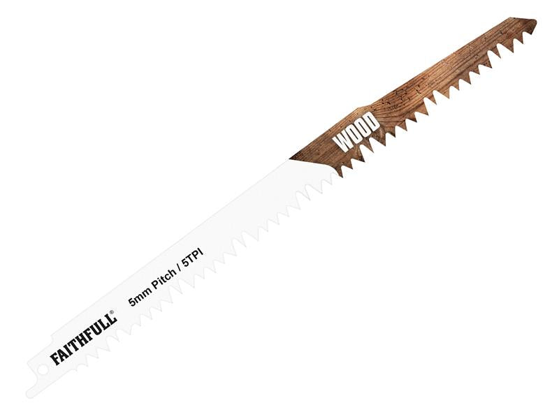 S811H Sabre Saw Blade Wood 150mm 10 TPI (Pack 5)