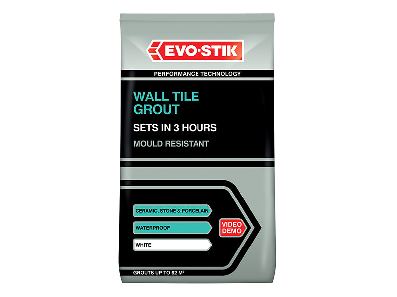 Wall Tile Grout Mould Resistant White 1.5kg                                     