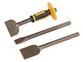 GORILLA® Bolster & Chisel Set with Canvas Tool Roll, 3 Piece
