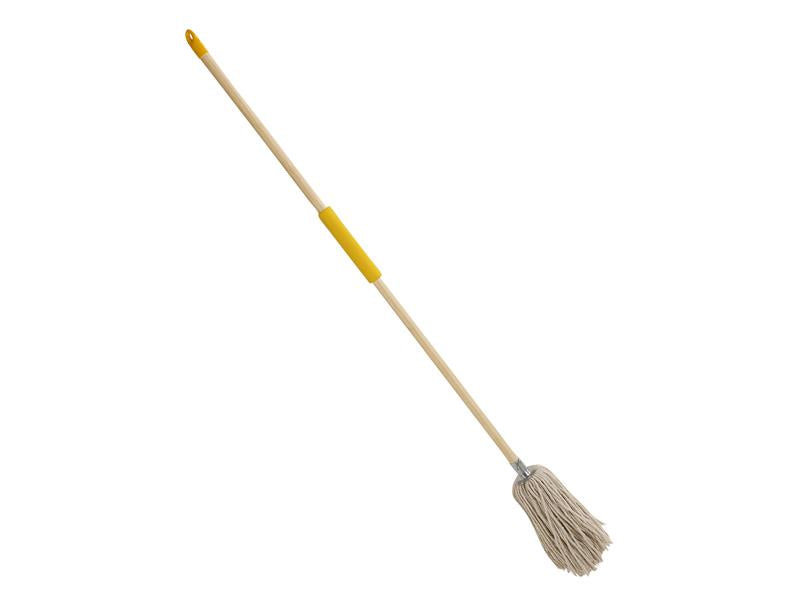 Cotton Mop And Soft Grip Wooden Handle                                          