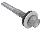 TechFast Hex Head Roofing Screw Self-Drill Heavy Section 5.5 x 38mm Pack 100    