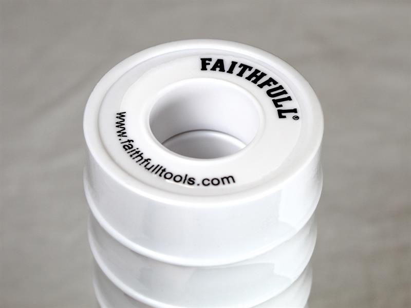 P.T.F.E Tape 12mm x 12m White (Pack 10)                                         