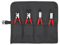 00 19 56 Circlip Pliers Set in Roll, 4 Piece                                    