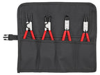 00 19 56 Circlip Pliers Set in Roll, 4 Piece                                    