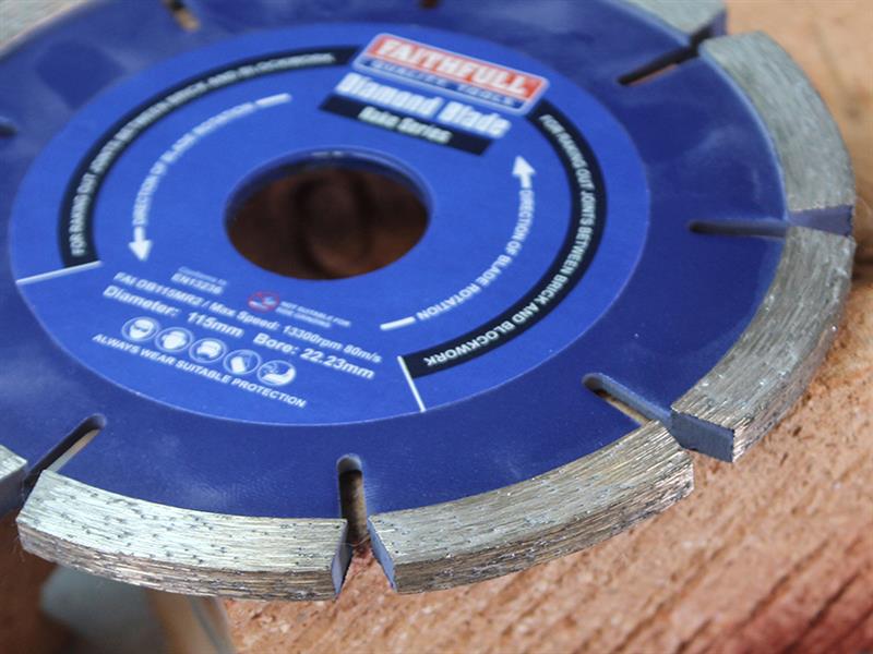 Mortar Raking Diamond Blade 115 x 22mm                                          