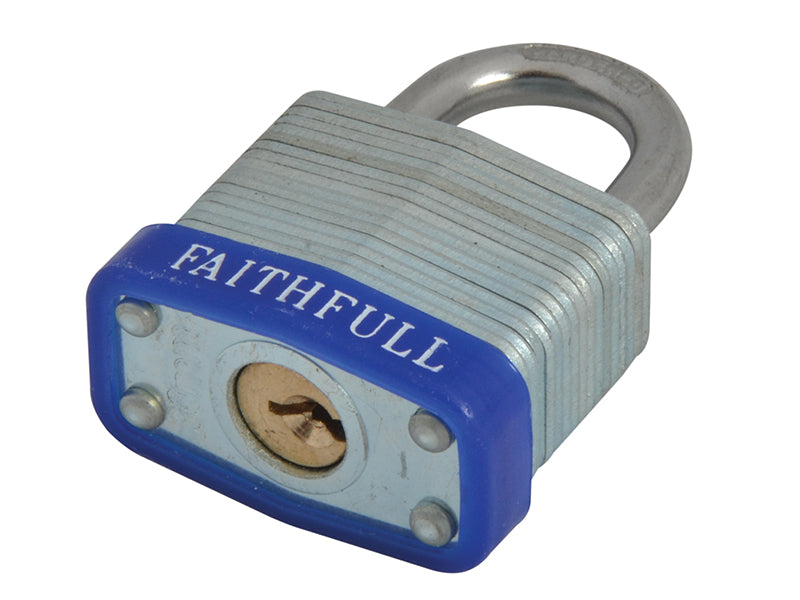 Laminated Steel Padlock 30mm 3 Keys                                             
