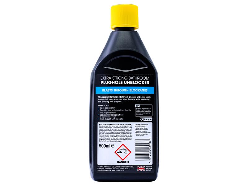 Rhino Bathroom Heavy-Duty Drain Unblocker 1 litre                               