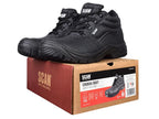 4 D-Ring Chukka Safety Boots Black UK 9 EUR 43