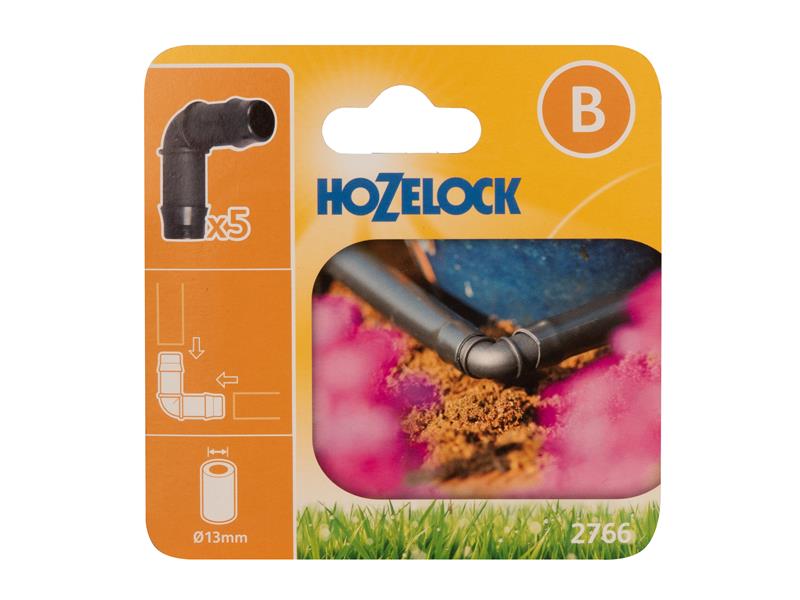 2766 90° Elbow Connector 13mm (Pack 5)                                          