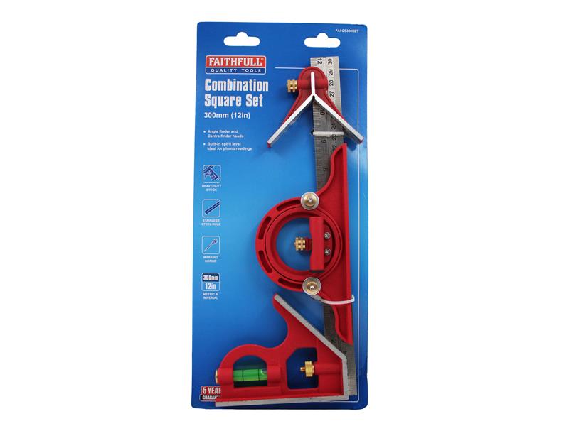 Combination Square Set 300mm (12in)                                             