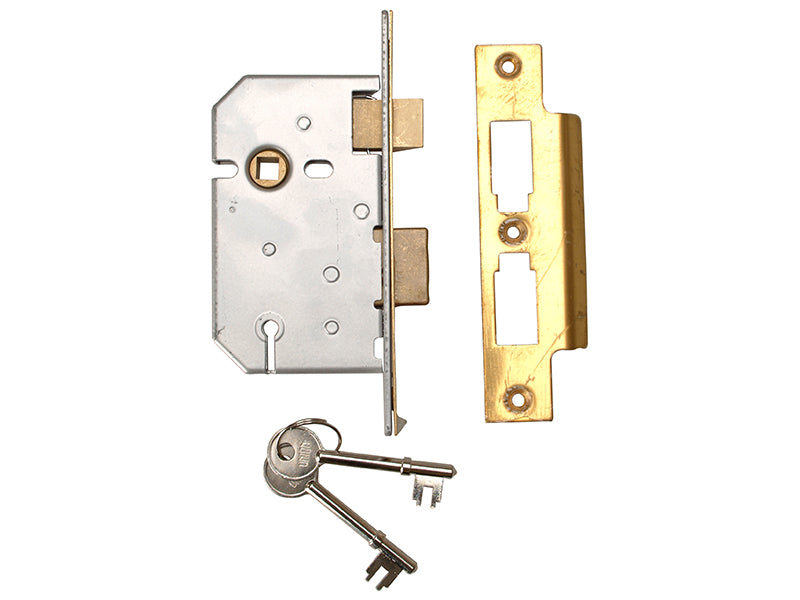 2277 3 Lever Mortice Sashlock Satin Chrome 77.5mm 3in Visi