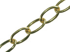 Oval Chain 2.3mm x 10m Polished Brass                                           