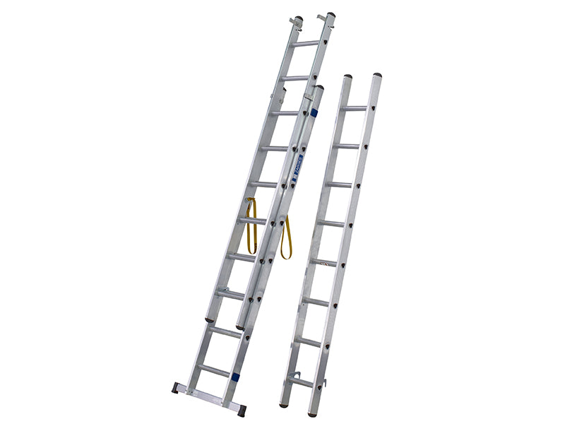 D-Rung Combination Ladder 3-Part 3 x 8 Rungs