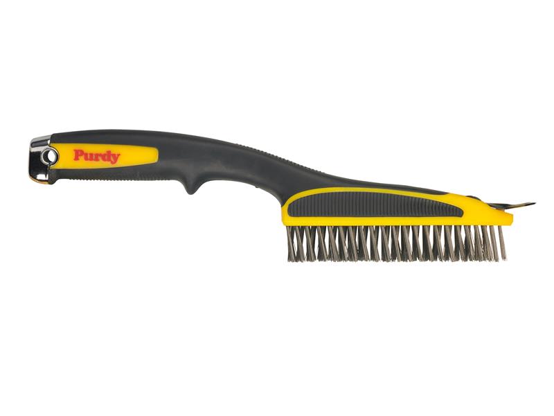 Short Handled Wire Brush 11in