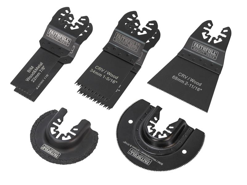 Multi-Function Tool Blade Set, 7 Piece                                          
