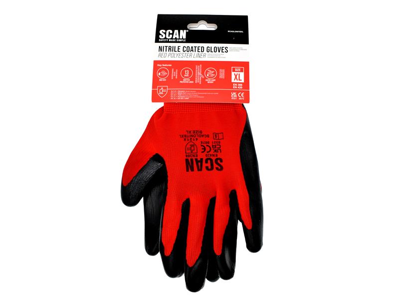Nitrile Coated Knitted Gloves - XXL (Size 11)