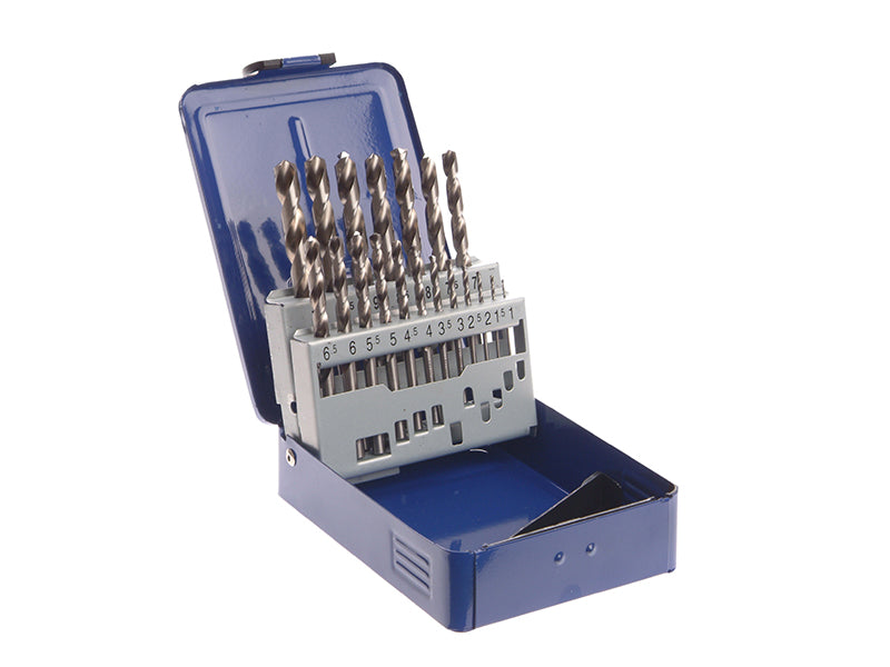 HSS Drill Bit Set of 19 M2 1 - 10mm & Case                                      