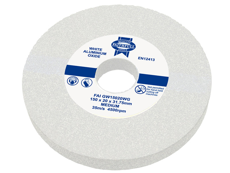 General Purpose Grinding Wheel 200 x 25mm White Medium                          
