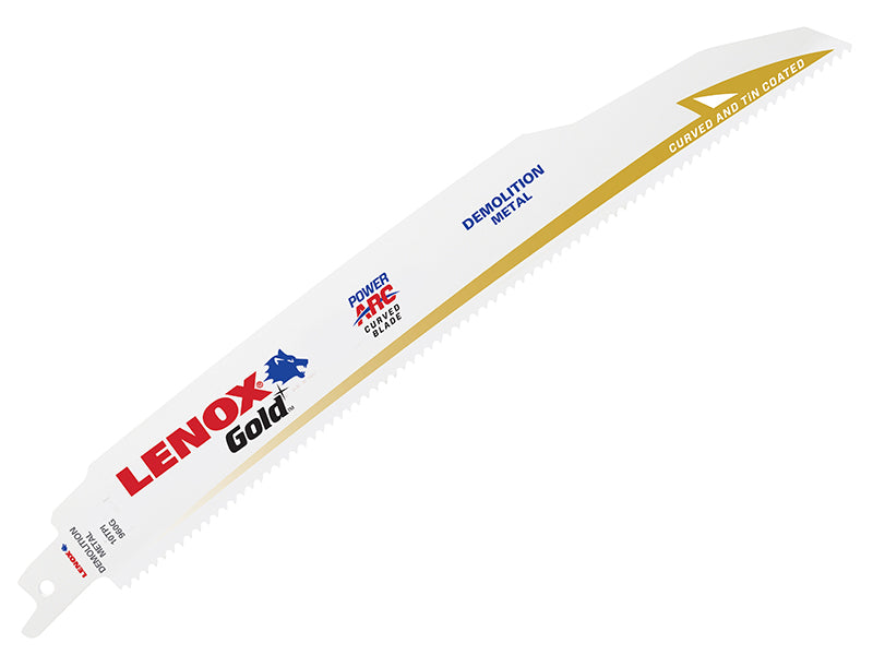 Gold® Power Arc® Curved Demo Cutting Saw Blade 229 x 22 x 1.6mm 10 TPI (Pack 5)