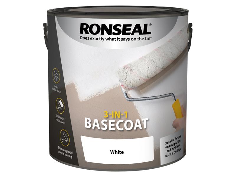 3-in-1 Basecoat White 5 litre