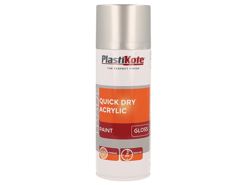 Trade Quick Dry Acrylic Spray Paint Matt Magnolia 400ml