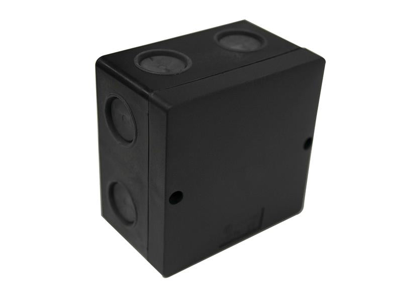 IP66 Junction Box Black 100 x 100mm                                             