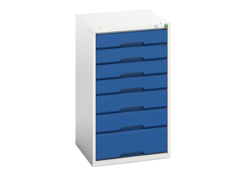 Verso 7 Drawer Cabinet 1050 x 900mm Gentian Blue