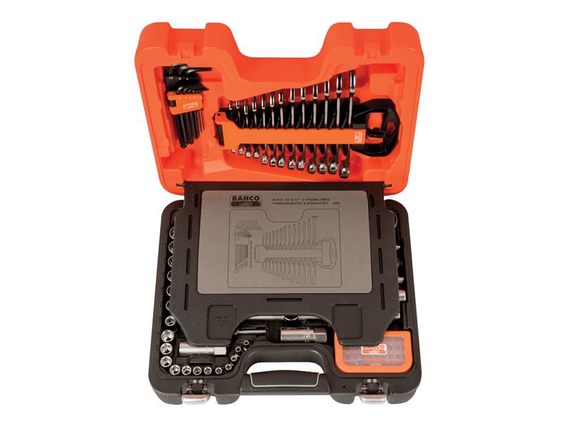 S95 1/4in & 1/2in Drive Socket & Mech Set, 95 Piece                             