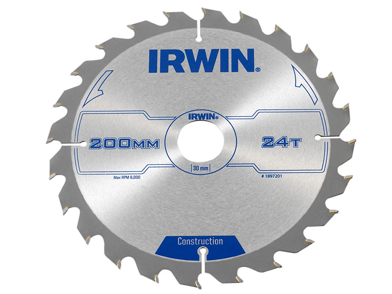 Construction Circular Saw Blade 200 x 30mm x 24T ATB                            