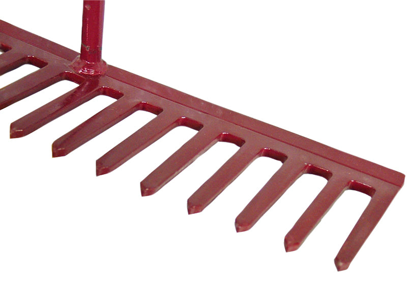 Asphalt Rake 16 Flat Teeth - Tubular Steel Shaft                                