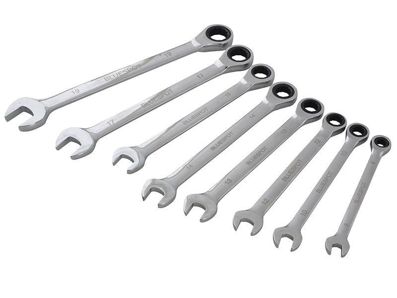 Ratchet Spanner Set, 8 Piece                                                    