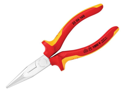 25 06 160 VDE Snipe Nose Side Cutting Pliers 160mm                              