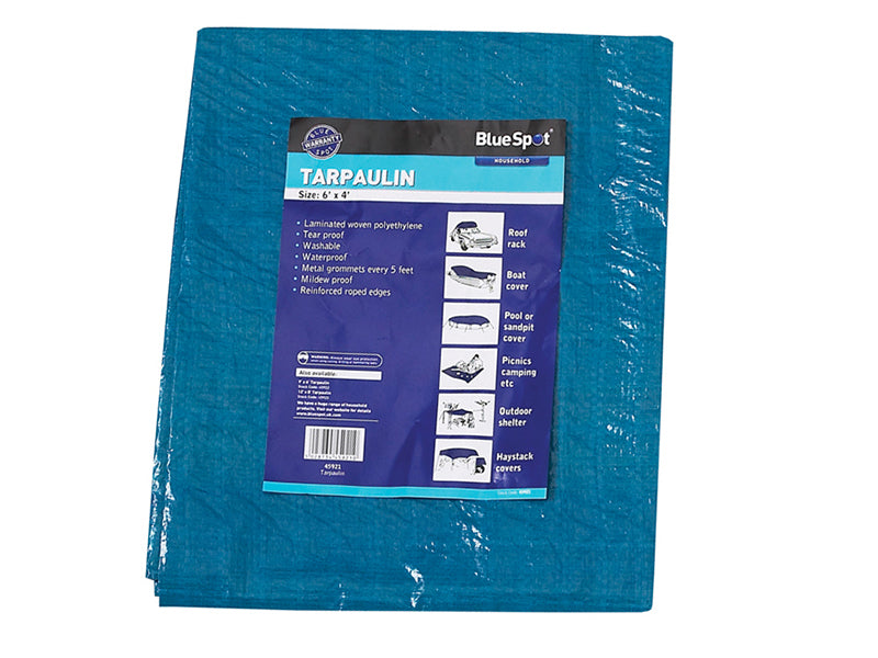 Blue Tarpaulin 1.9 x 2.9m (6 x 9ft)                                             