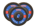 Aluminium Oxide Flap Disc 125 x 22mm Mixed Grit (3 Pack)