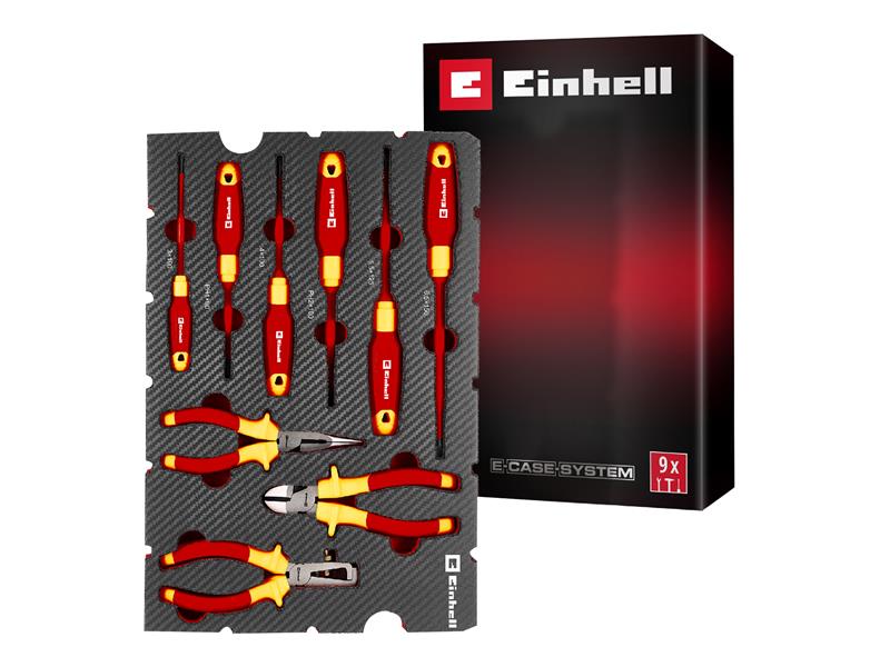 E-Case Inlay Electrician’s Tools Set, 9 Piece